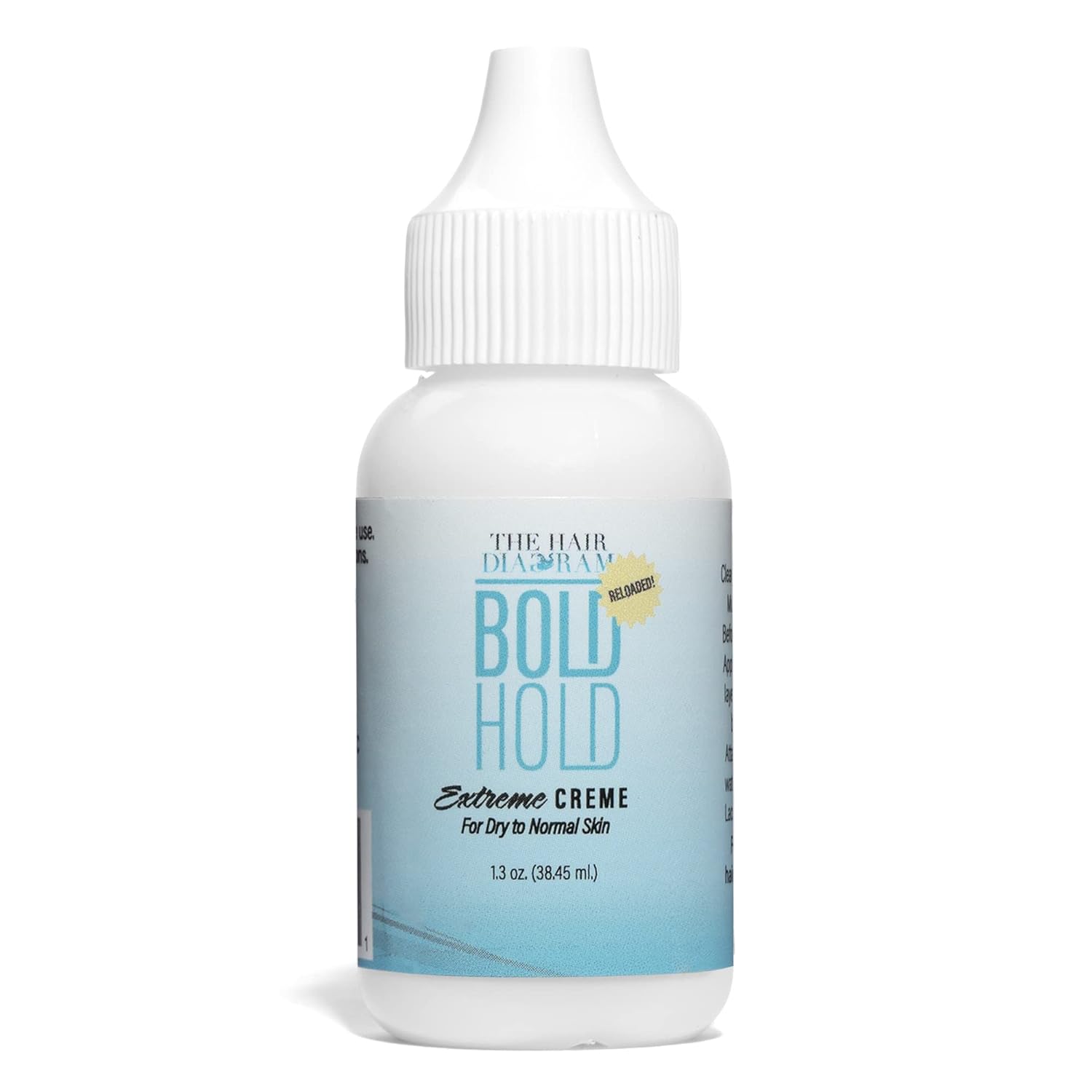 The Hair Diagram - Bold Hold Active Reloaded - Strong Hold Glue for Wigs and Hair Systems - Invisible Bonding - 1.3oz