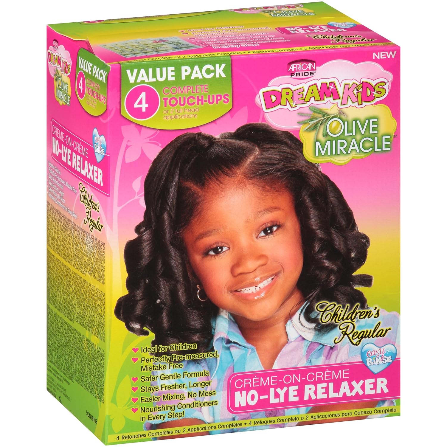 African Pride Dream Kids No-Lye Creme Relaxer System