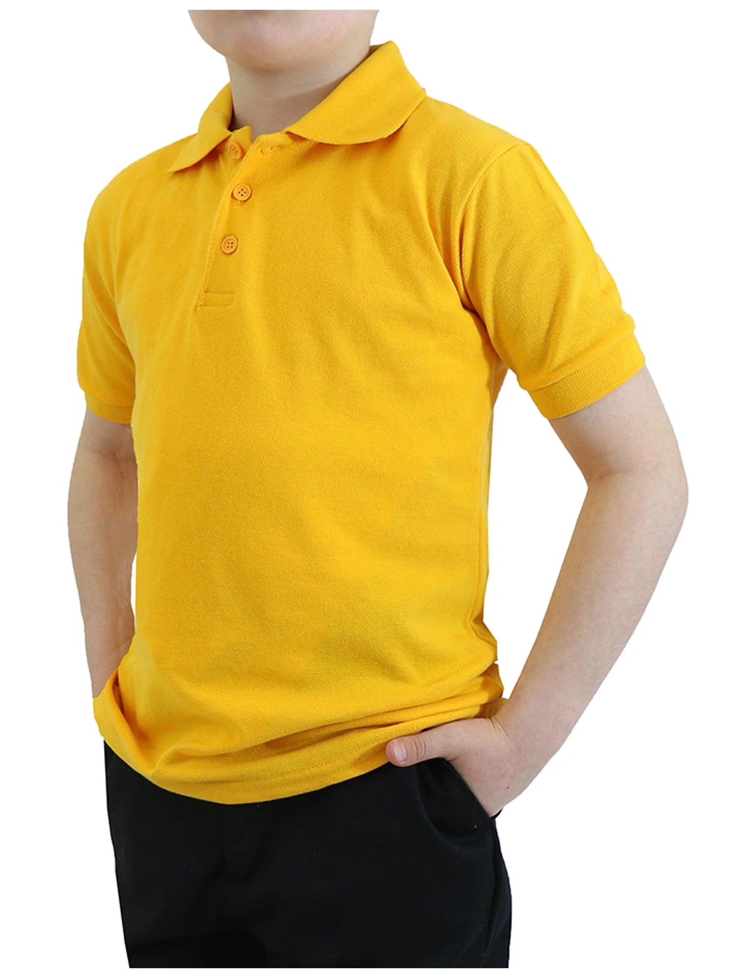 Young Boy's Short Sleeve Polo Shirt (Sizes 4-7)