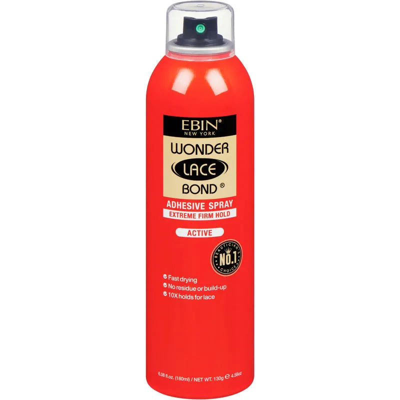Ebin New York Wonder Lace Bond Adhesive Melting Spray Extreme Firm Hold Active Use