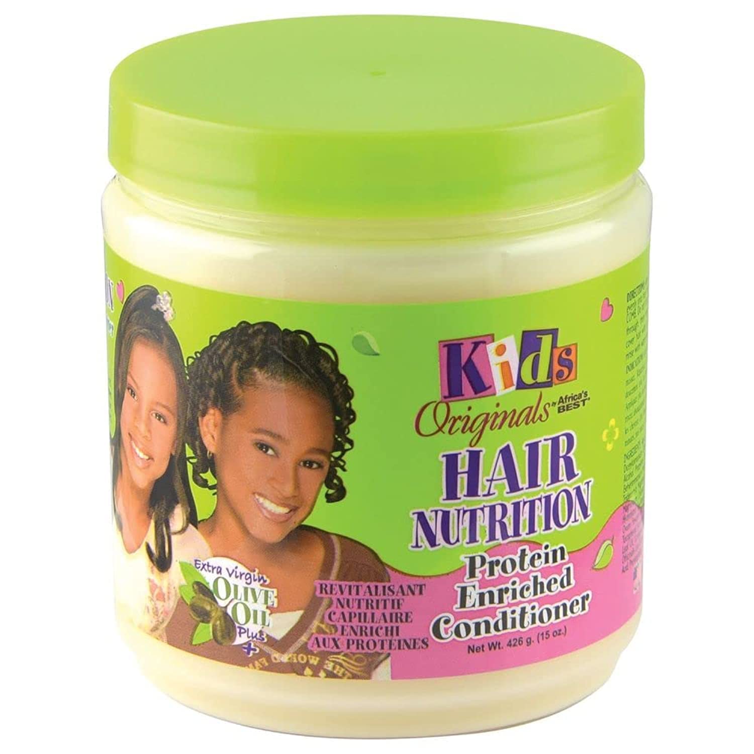 Originals by Africa's Best Kids Hair Nutrition Protein Enriched Conditioner, Natural Botanical Blend of Herbal Extracts, Vitamins and Proteins Moisturize Hair, 15oz Jar Find Your New Look Today!
